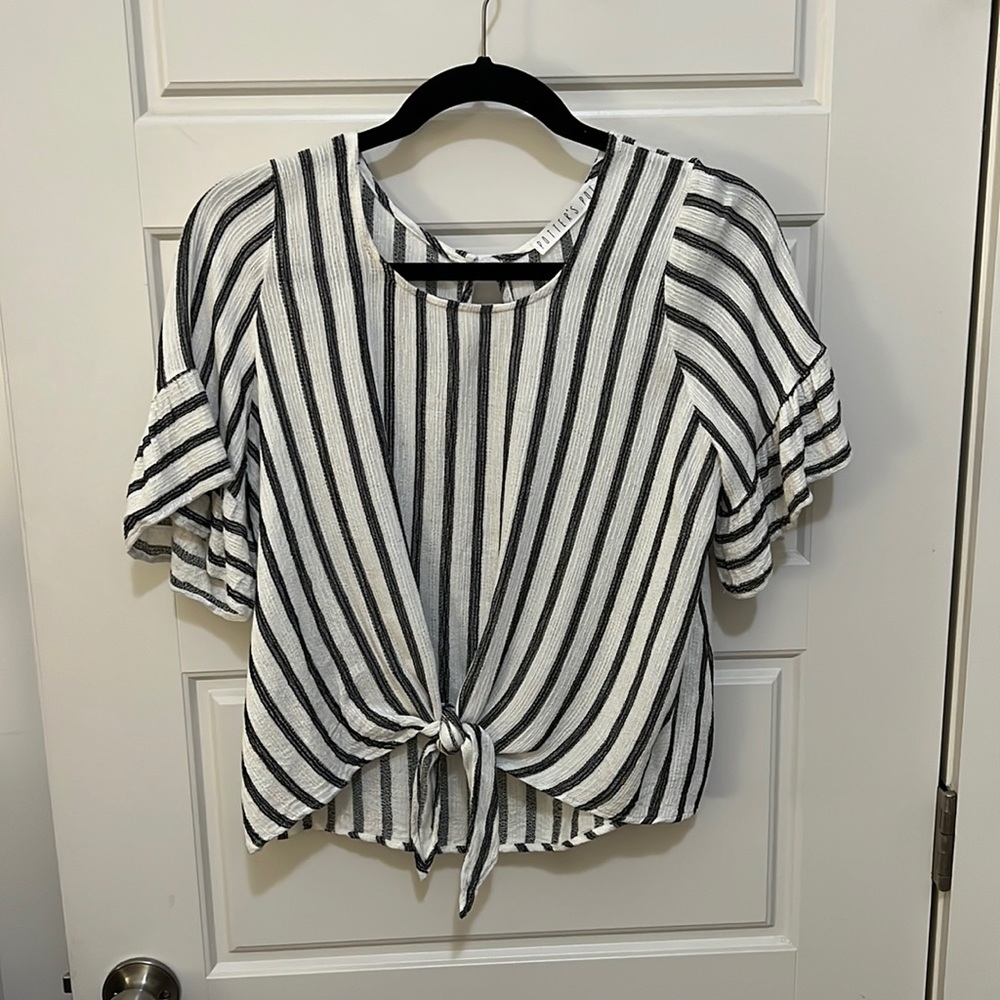 Ruffle Sleeve Blouse